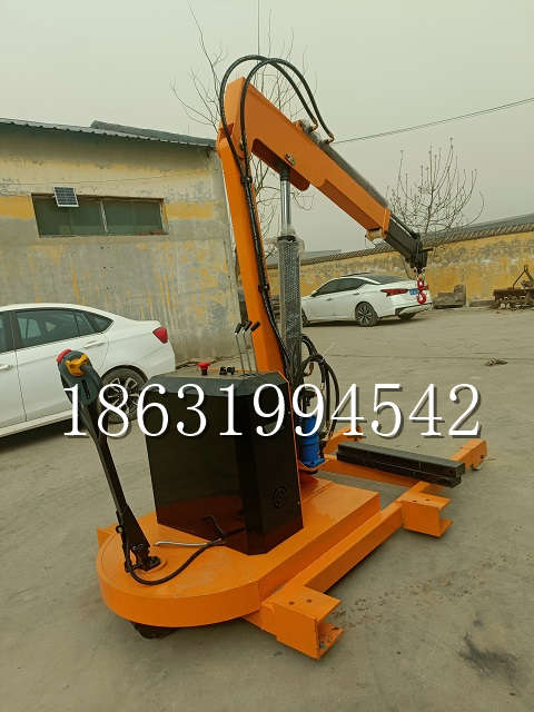 扎兰屯市自卸车厢随车吊 自制轮式四不像起重机 四驱平板吊 5吨 贵盛